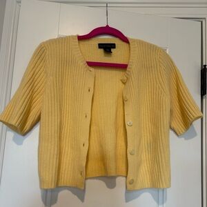 House of Harlow yellow cardigan